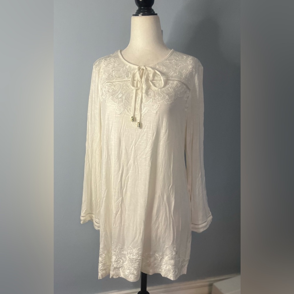 Elegant Cream Lace Blouse
